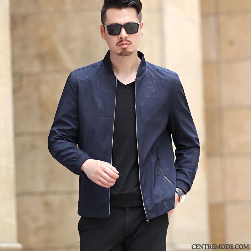 Vestes Homme Manteau Âge Moyen Hiver Épaissir Décontractée L'automne Vert