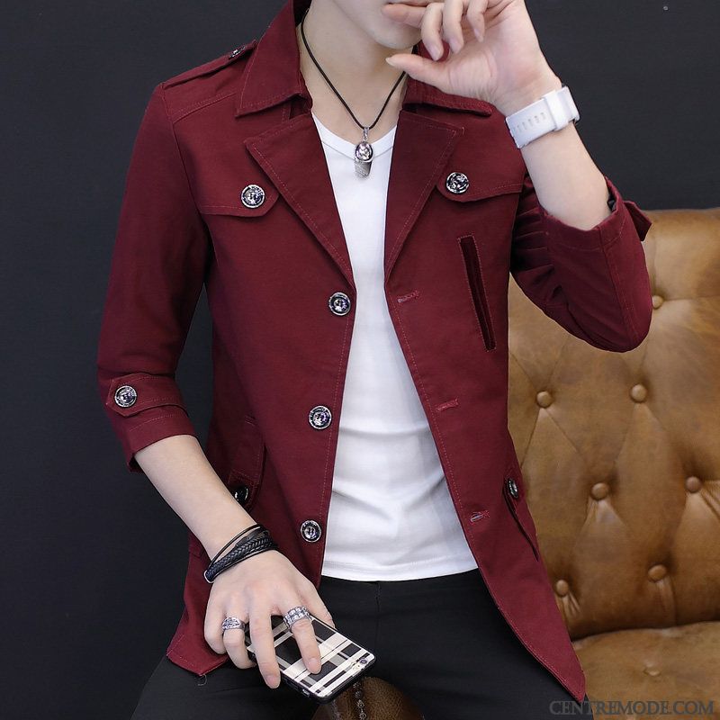 Vestes Homme Slim Printemps Beau L'automne Une Veste Jeunesse Jaune