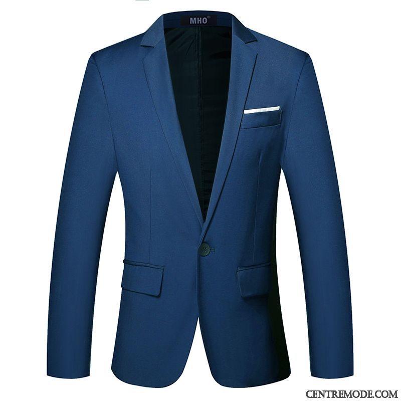 Vetement Mariage Homme, Blazer De Costume Blanche Marine Bleu