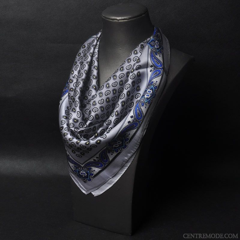 Écharpe Homme Soie Soie Mulberry Foulard Petit Bordeaux