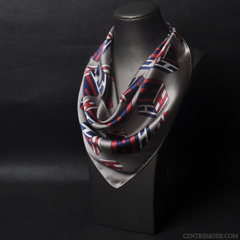 Écharpe Homme Soie Soie Mulberry Foulard Petit Bordeaux