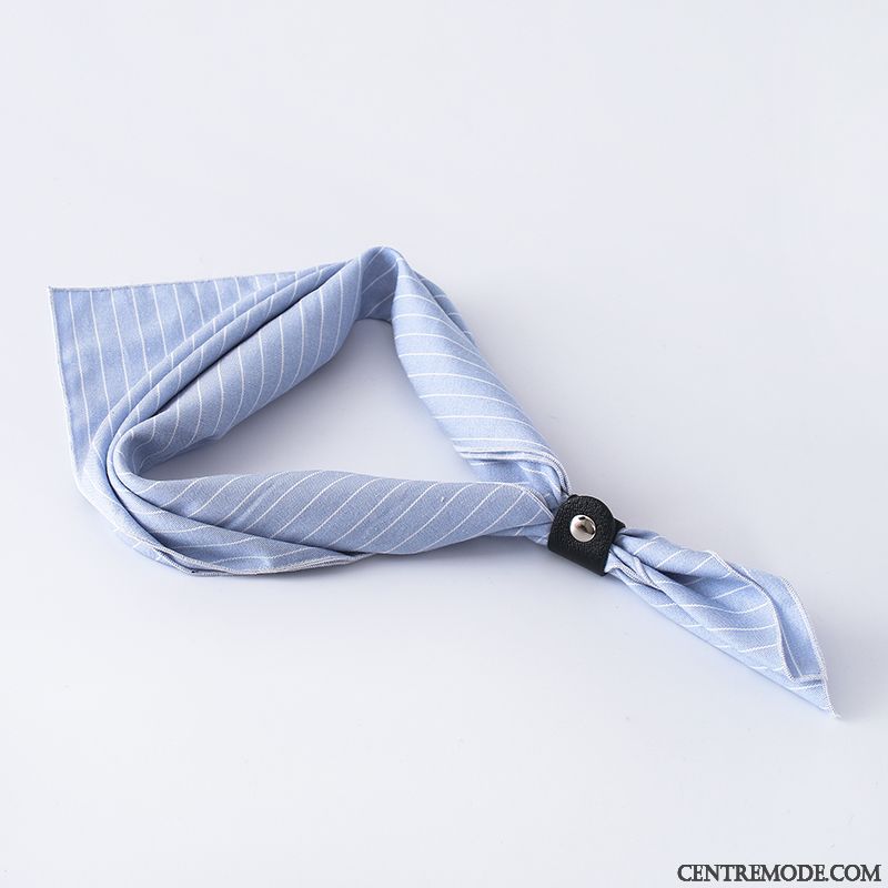 Écharpe Homme Étudiant Foulard Gros Hiver Costume Floral Bleu