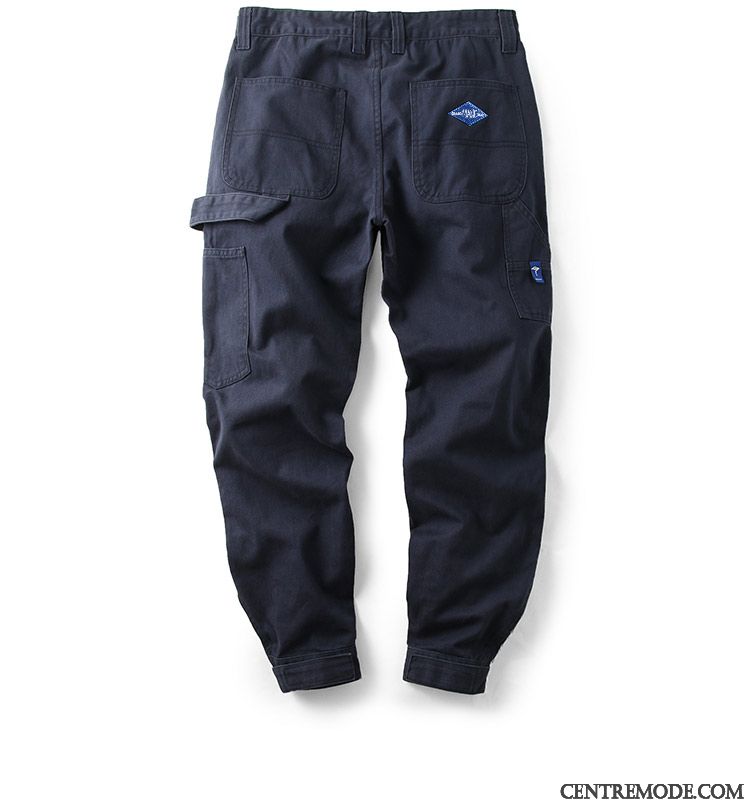 Pantalon Cargo Homme Décontractée Serrés Tendance Marque De Tendance Kaki