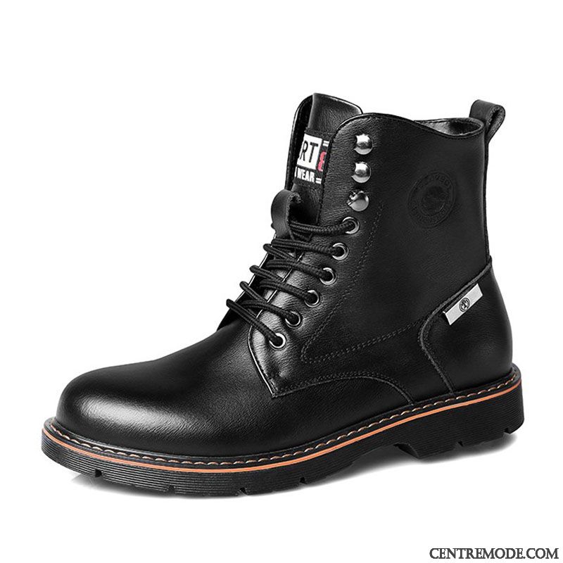 Acheter Bottes Homme Chocolat Bleu Turquoise, Bottines Cuir Noir Homme