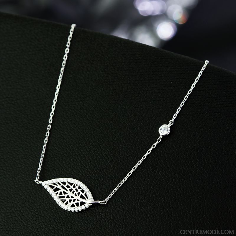 Bijoux En Argent Femme Simple Cadeau D'anniversaire Filles Accessoires Amoureux Blanc Argent