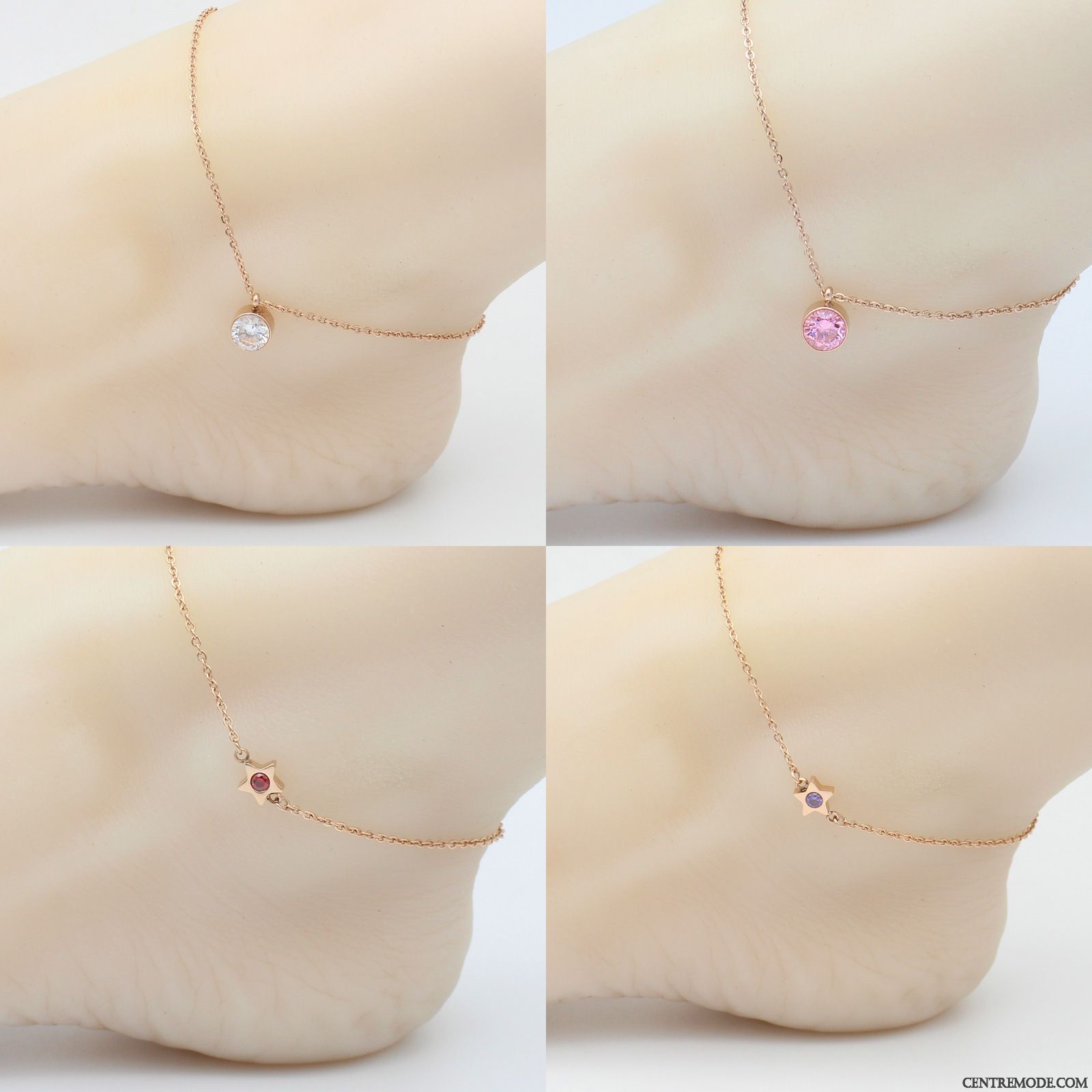 Bijoux En Argent Femme Étudiant Personnalité Simple Frais Tendance All-match Rose Or