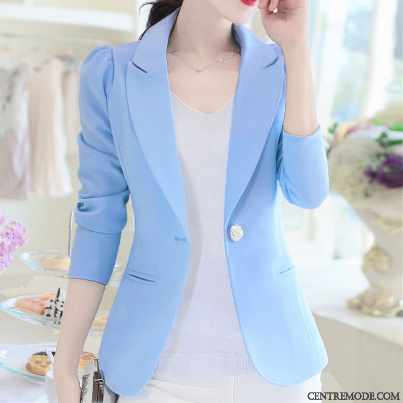 Blazer Blazer Blanche Femme Pas Cher Soldes, Blazer Velours Femme Ambre Gris