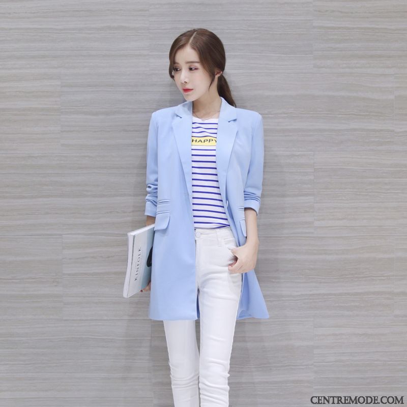 Blazer En Cuir Femme Ambre Argent, Costume Simili Cuir Femme Bleu En Vente