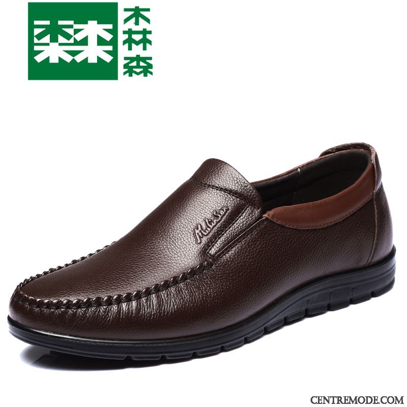 Boots En Cuir Homme Marron Noir, Derbies En Ligne Homme Soldes