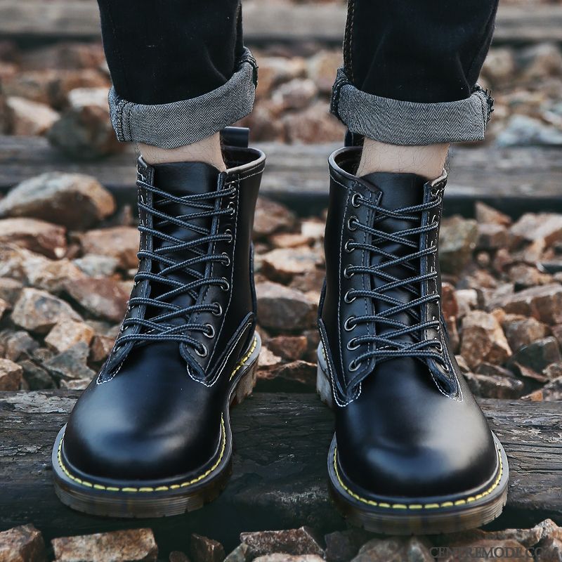 Boots Homme De Marque En Vente, Bottes Homme Marron Cuir Pierre Brun