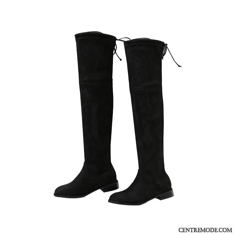 Bottes Grises Femme Cuir, Soldes Chaussures Femme Cuir Vert Darkviolet