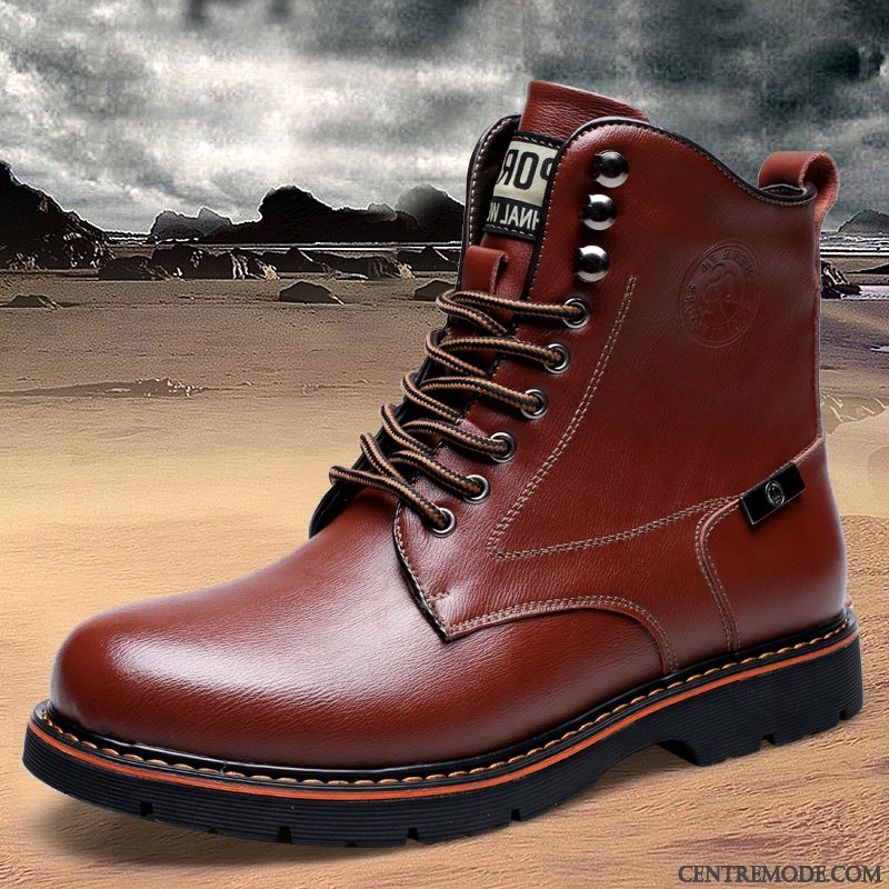 Bottes Homme Noir Cuir, Bottes En Cuir Homme Vert Vert Mousse