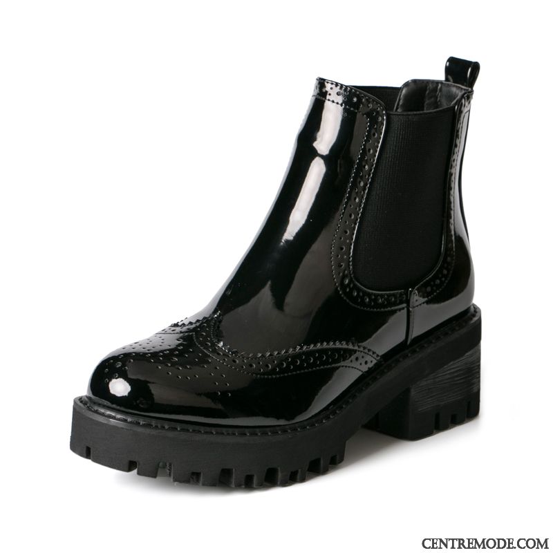 Bottes Plates Noires Cuir Pas Cher, Bottines Noires Femme Pas Cher Lilas Vert Mousse