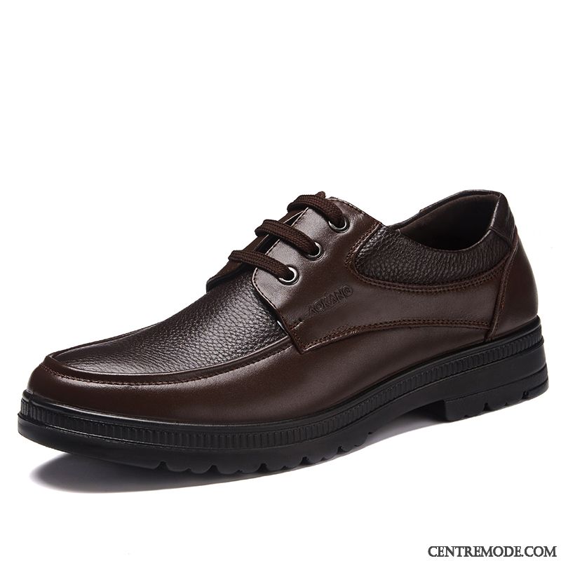 Bottine En Cuir Homme Saumon Chocolat, Bottines Marron Homme Pas Cher