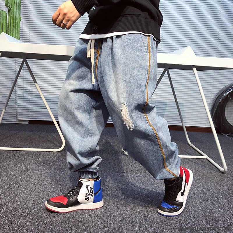 Boutique Jeans Homme Blanc Neigeux Bleu Ciel, Jean Bleu Delavé Homme Pas Cher