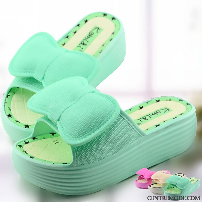 Chausson Cuir Souple Femme Vert D'eau Turquoise, Chausson Bottine Femme