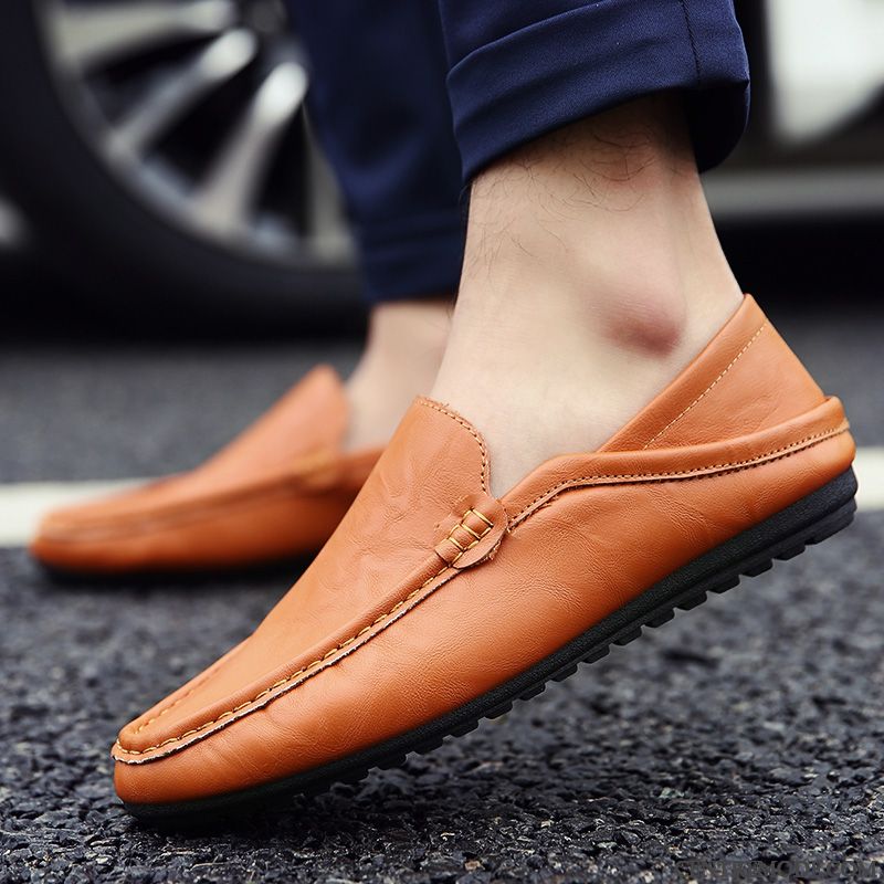 Chaussure Homme Confortable Lavande Or, Mocassin Homme A Talon Pas Cher