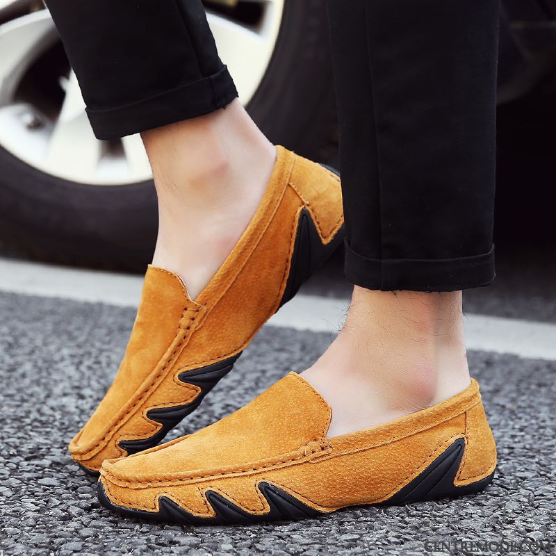 Chaussure Homme Mocassin Pas Cher Jaune Turquoise, Chaussure Homme Mocassin