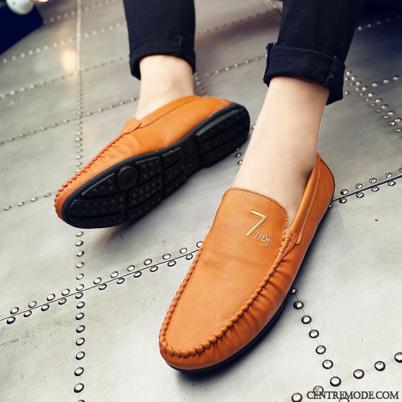 Chaussure Mocassin Homme Pas Cher Lawngreen Bleu Ciel, Mocassin Homme Cuir Souple