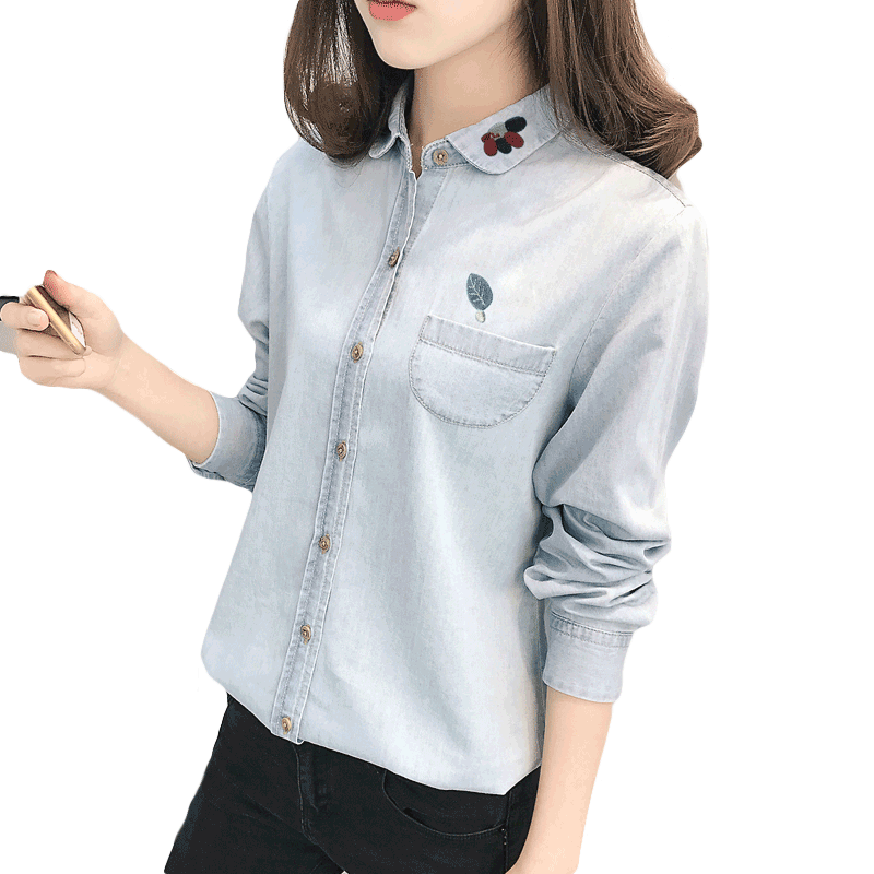 Chemise Denim Femme Pas Cher, Chemise Blanche Femme Blanc Vert Jaunâtre