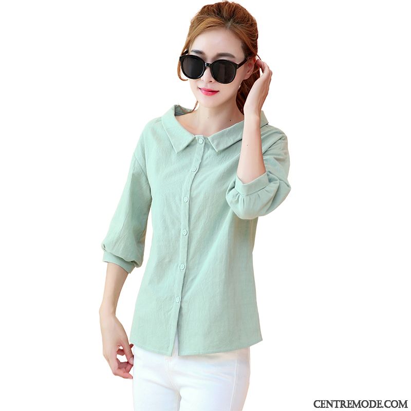 Chemise Femme En Jean, Chemise Volantée Femme Chocolat Lawngreen