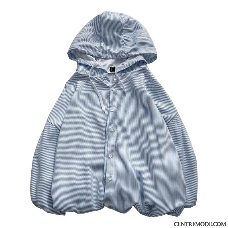 Chemises Homme Baggy Beau Tendance Printemps Manteau Une Veste Bleu Rouge