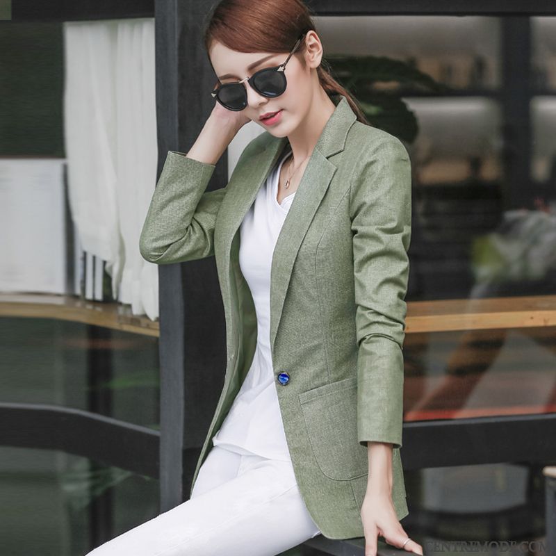 Costume D Été Femme, Blazer Femme Noire Courte Gris Fumé Vert Jaunâtre