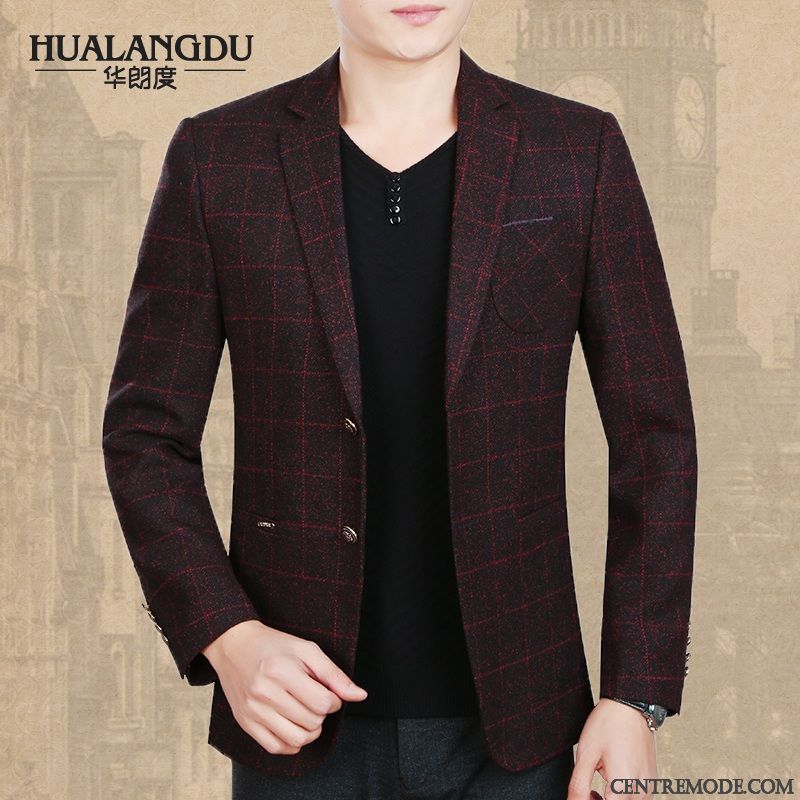 Costume Homme Mariage Noir Aigue-marine Brun, Blazer Costume Marron