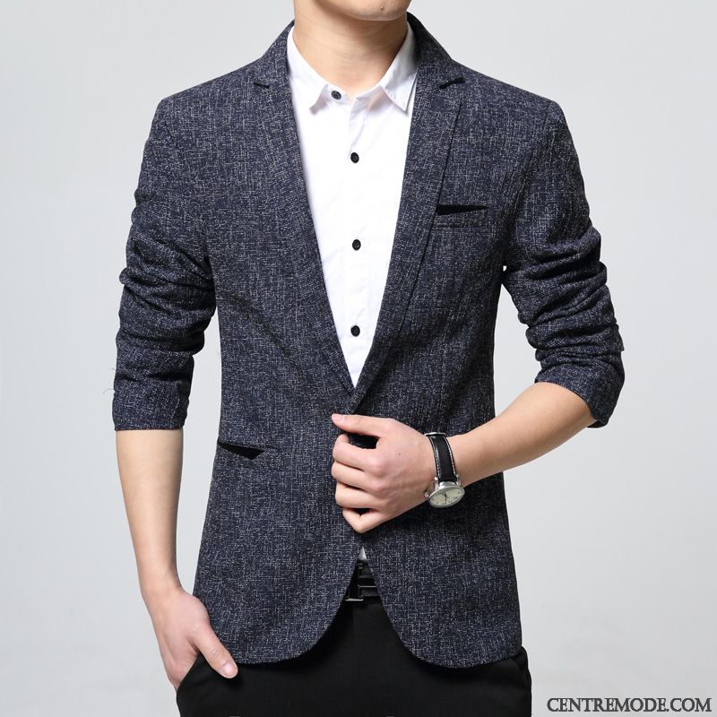 Costume Homme Promo France, Costume Noir Slim Aigue-marine Or