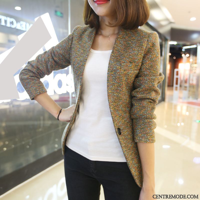 Costume Mi Saison Femme France, Blazer Femme Noir Blanc Blanc