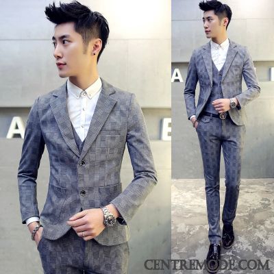 Costume Sur Mesure Pas Cher, Pantalon De Costume Homme Sandybrown Bleu Marin