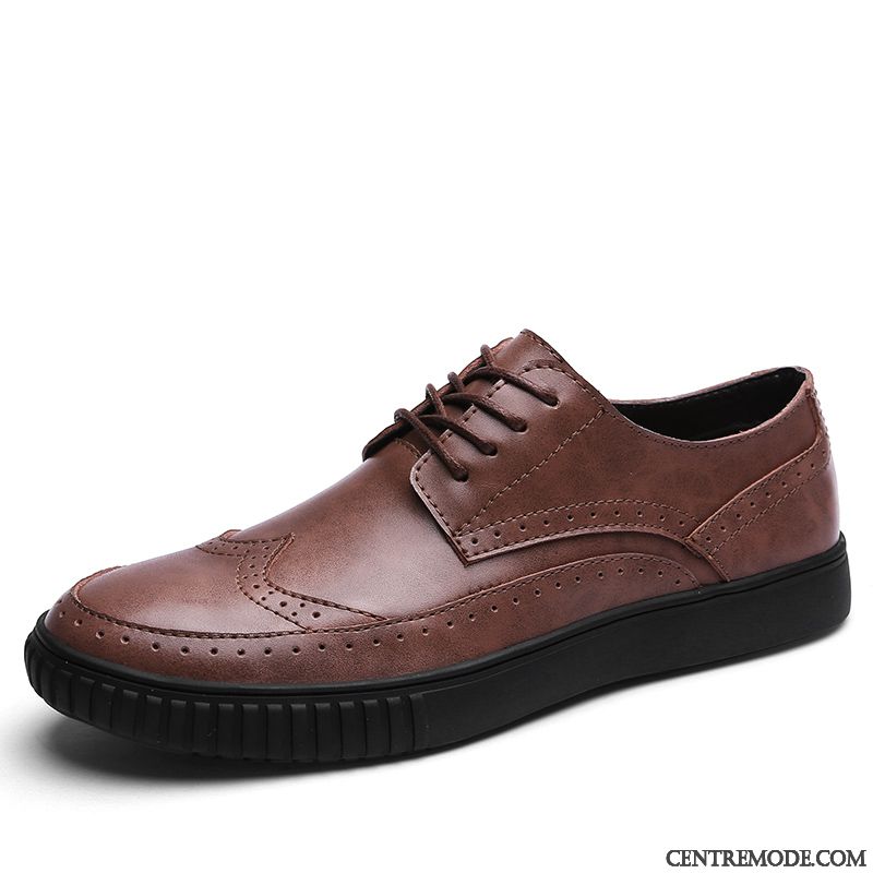 Derbies De Cuir Pour Homme Pas Cher, Derbies Pour Homme Blanc Mauve