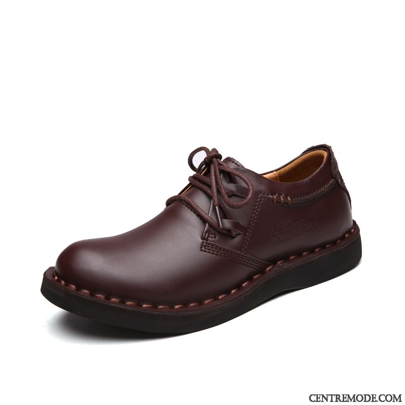 Derbies En Cuir Pour Homme Rose Saumon Sarcelle, Derbies Homme Grises En Cuir