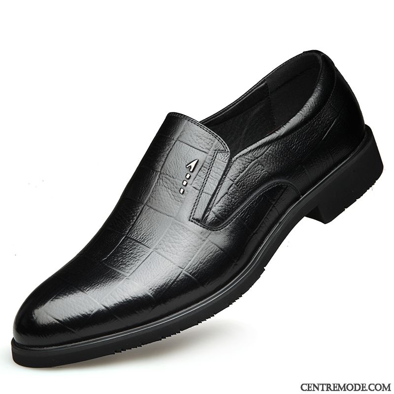 Derbies Homme Angleterre Respirant Décontractée Costume Formel Chaussures De Mariage Entreprise Noir