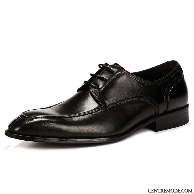 Derbies Homme Entreprise Costume Formel Mariée Décontractée Chaussures En Cuir Tendance Noir