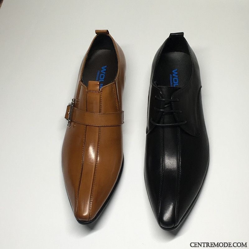 Derbies Hommes Noires Cuir, Bottines Cuir Marron Homme Bleu Rouge