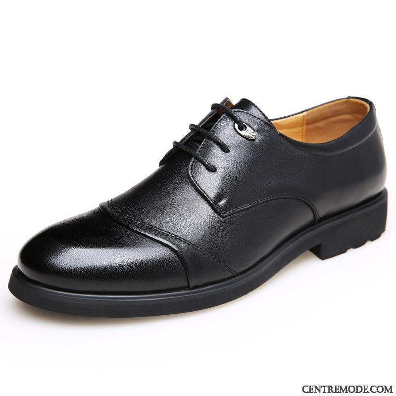 Derbies Noires Plates Cuir Pas Cher, Boutique De Chaussure En Ligne Pérou Bleu Royal