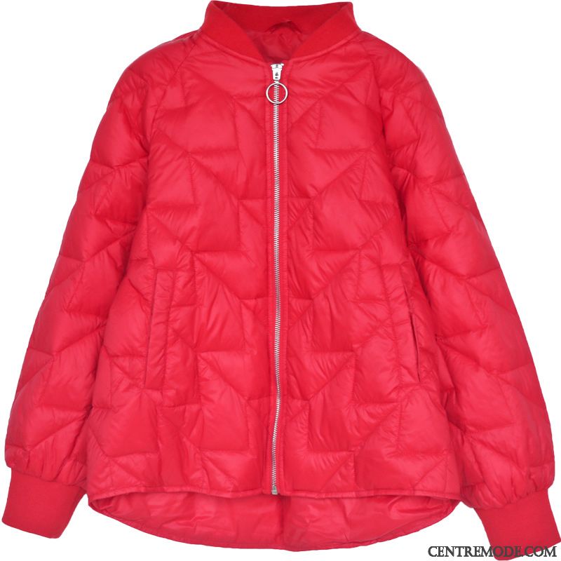 Doudoune Femme Ultra Baggy Hiver Manteau Mode Lumière Bleu Blanc Rouge