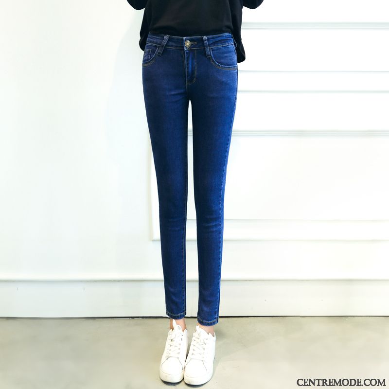 Jean Large Femme Taille Haute, Vetement En Jeans Pour Femme Écarlate Chocolat