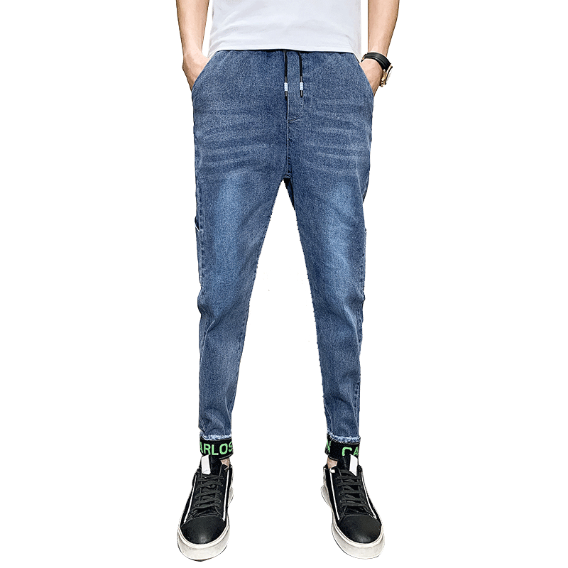 Jeans Homme Harlan Pantalon Baggy Ultra Marque De Tendance Serrés Bleu