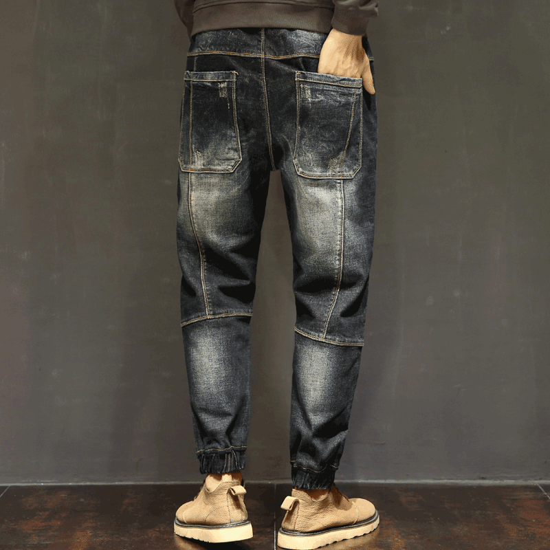 Jeans Homme Taille Haute Pas Cher Bleu Ivoire, Jean Foncé Homme