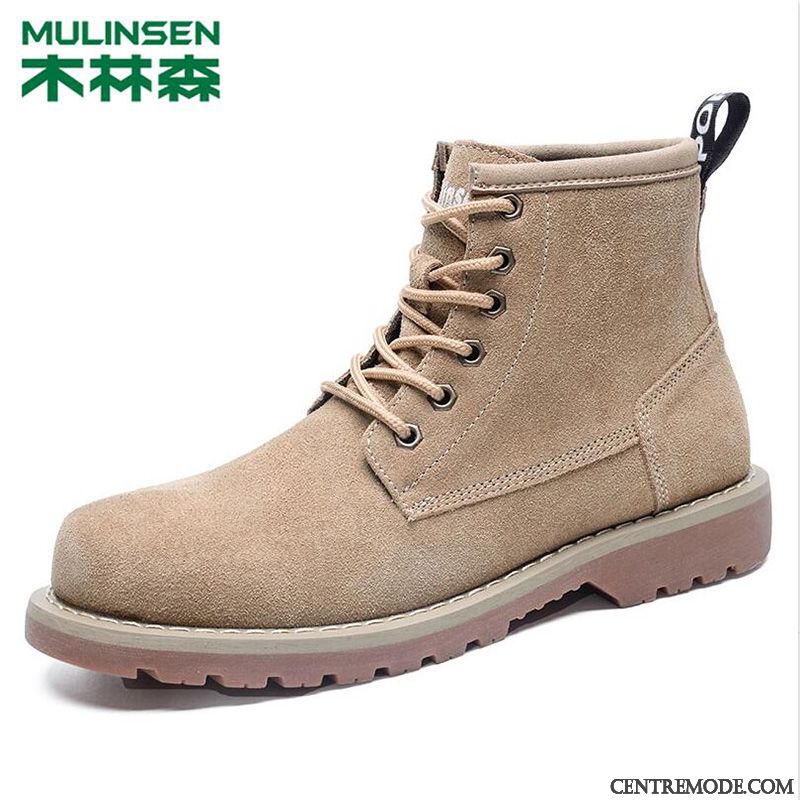 Les Bottes Pour Hommes Neige Rose Saumon, Bottes Pour Homme En Solde