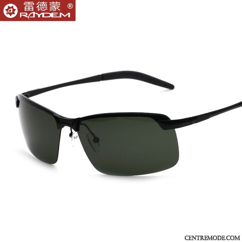 Lunettes De Soleil Homme Multifonctions Conduire Tendance Vision Nocturne Chauffeur Vert