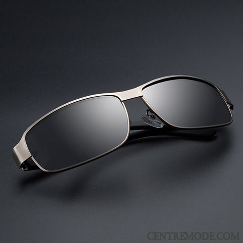 Lunettes De Soleil Homme Personnalité Tendance Chauffeur Polarisant Conduire Le Nouveau Noir Gris