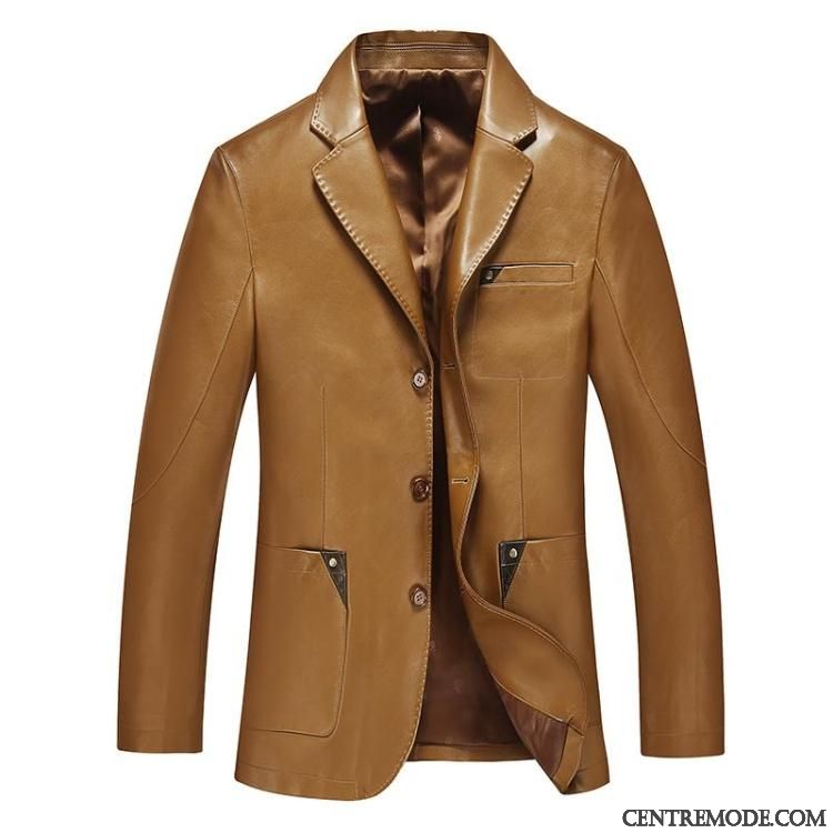 Magasin Vetement Cuir Pas Cher, Veste En Cuir Grise Ivoire Beige