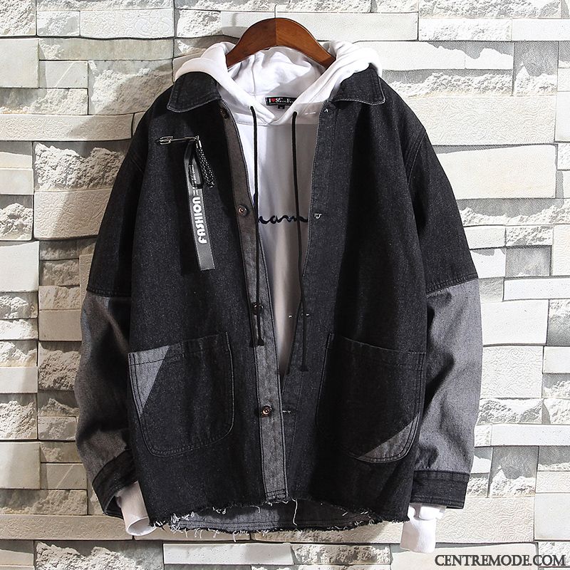 Manteau Homme En Solde Soldes, Veste De Cuir Pour Homme Marine Marine