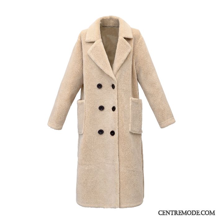 Manteaux Femme Cuir Longue Tendance Parka Blanc