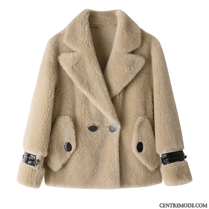 Manteaux Femme Mode Confortable Baggy Gros Manteau En Laine Personnalité