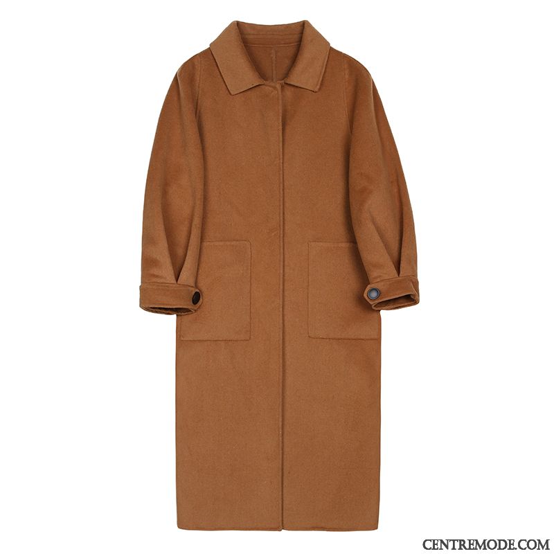 Manteaux Femme Parka Manuel Hiver La Laine Reversible Velours De Laine