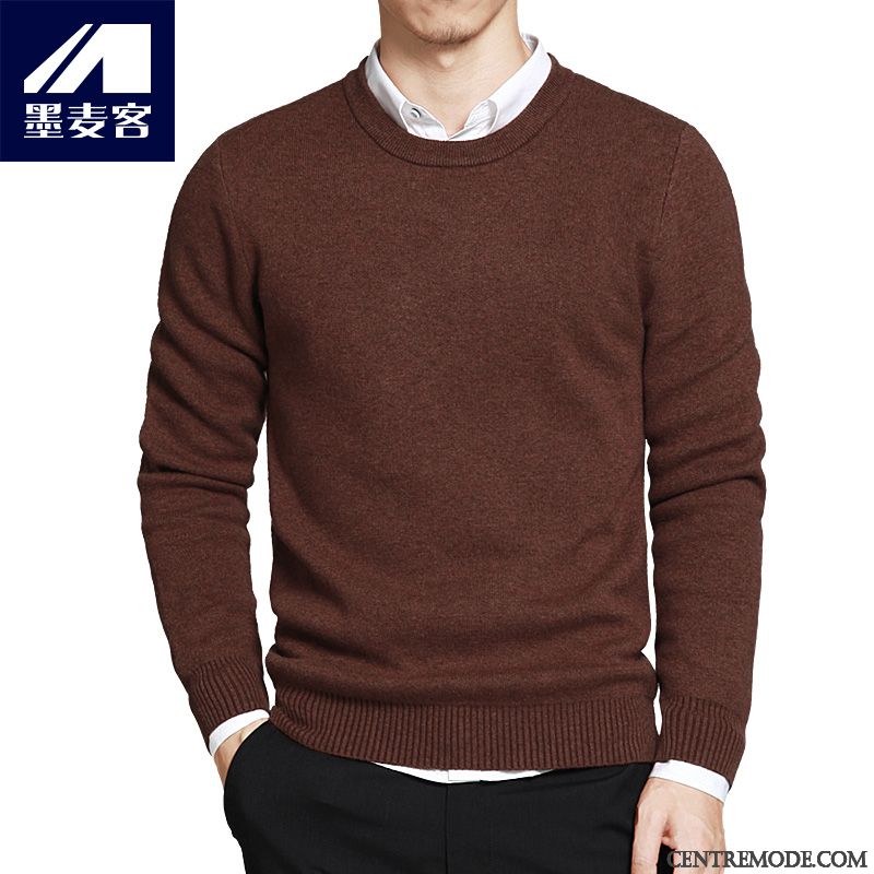 Marque De Pull, Pull Soldes Homme Bordeaux Rose Choquant